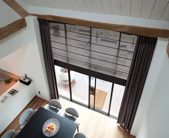 Elegante vouwgordijnen